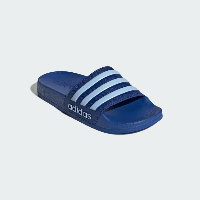 Men's Adidas Adilette Shower Slides - Blue/White