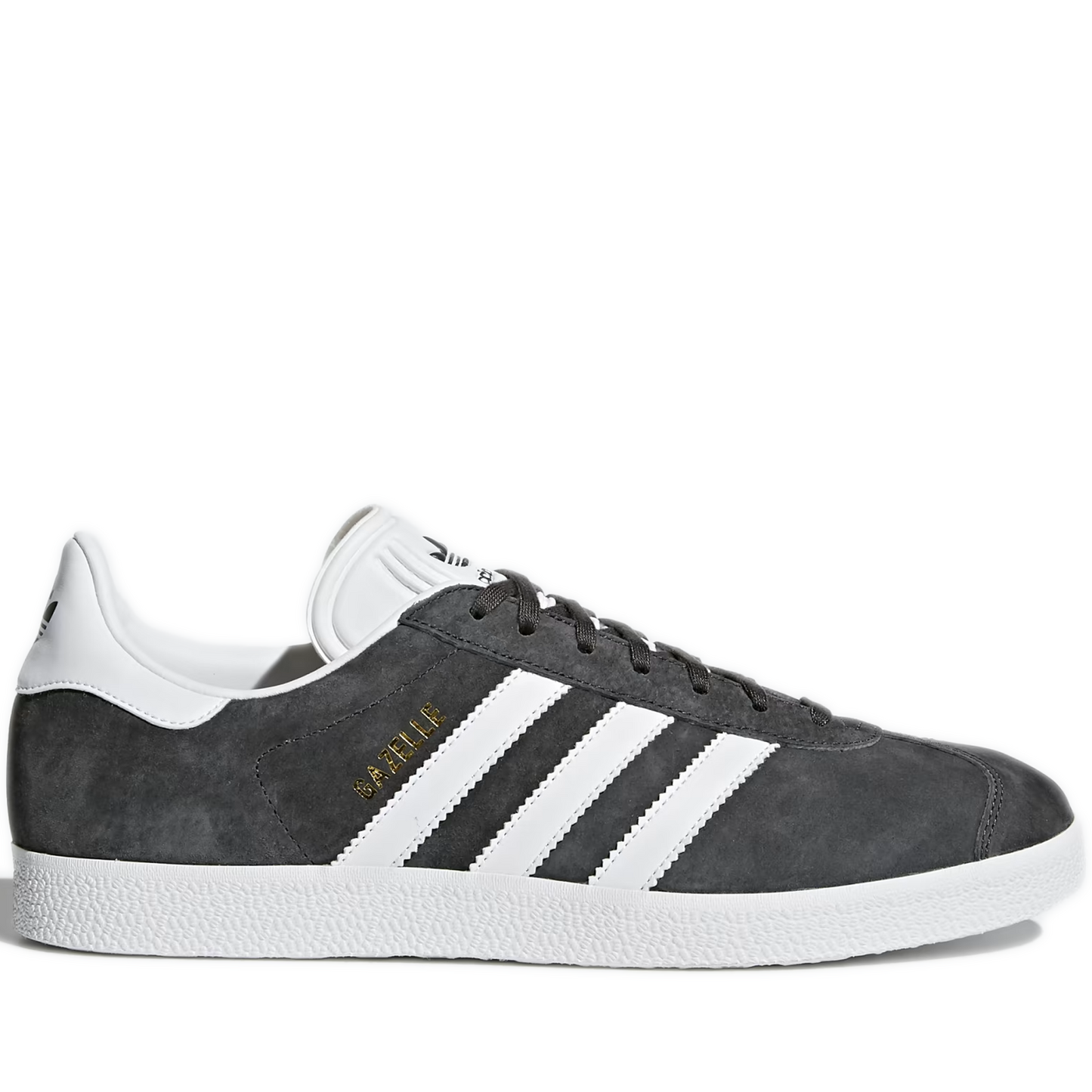 Men's Adidas Gazelle Shoes - Dgh Solid Grey / White / Gold Metallic Side