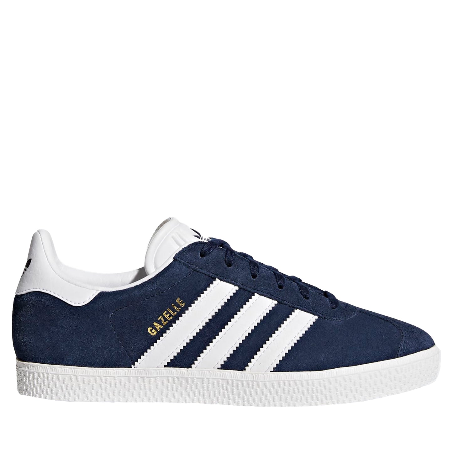 Grade School Adidas Gazelle J Shoes - Navy/ White