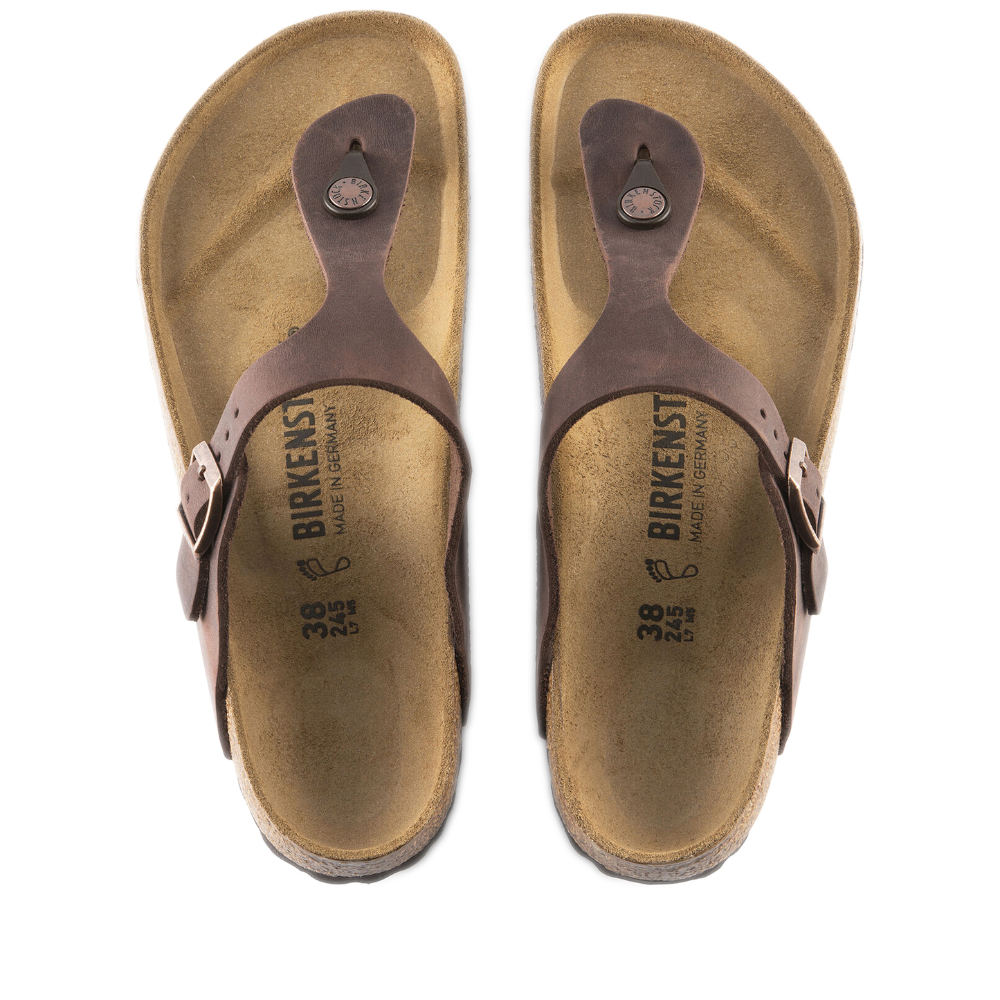 Birkenstock Gizeh Thong Sandals - Oiled Leather Habana