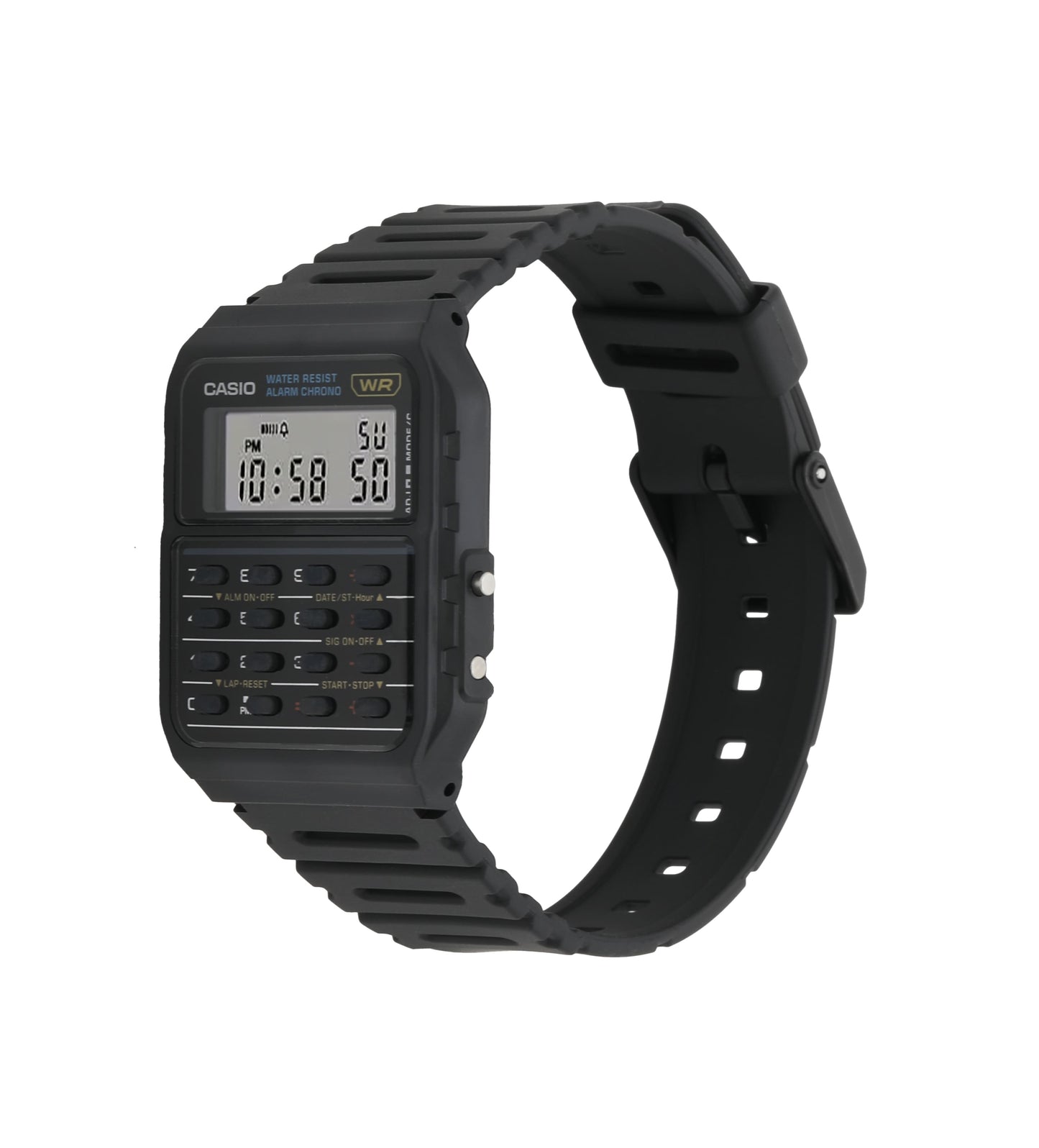 Casio Data Bank CA53W-1 Watch 34.4mm - Black