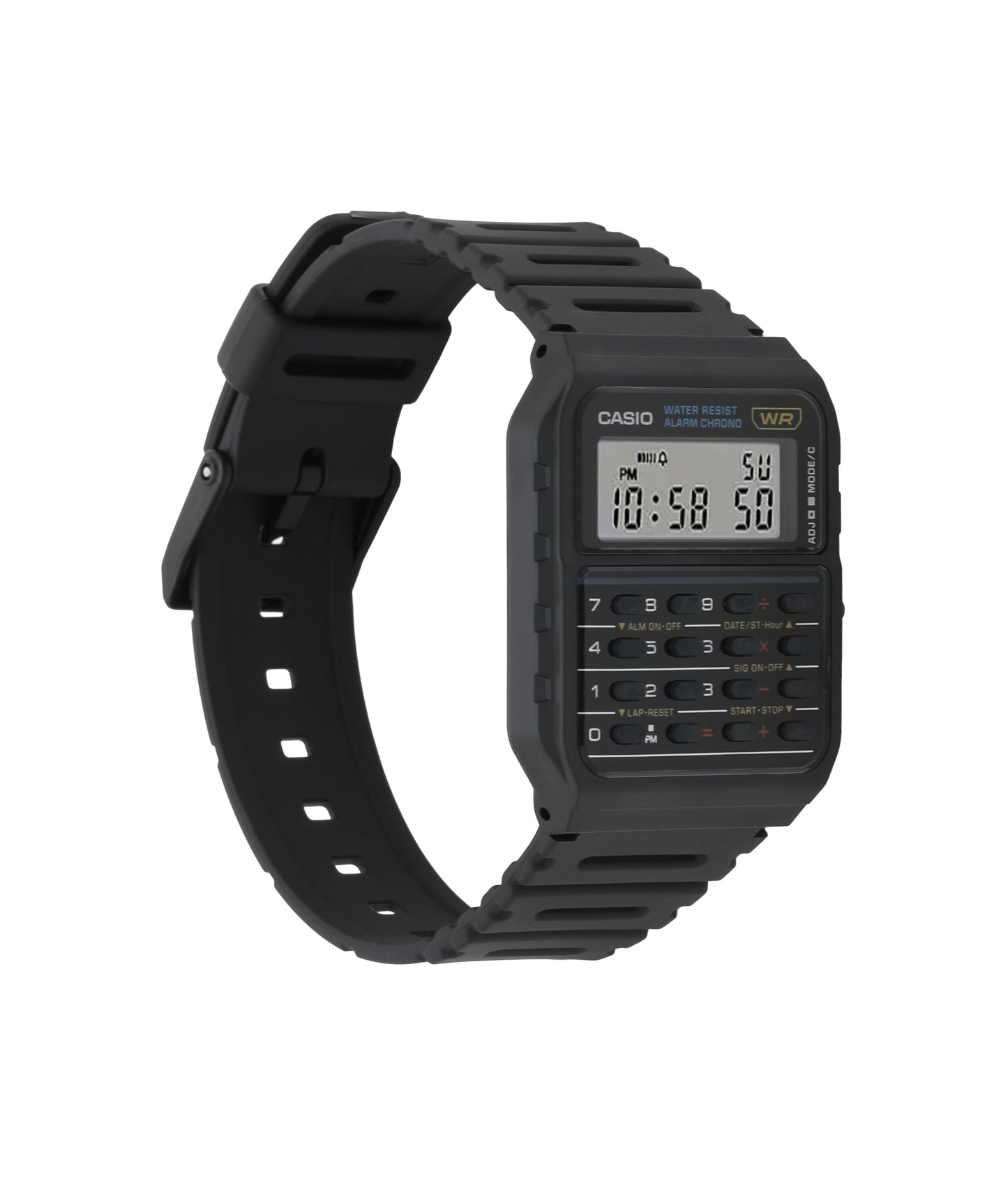Casio Data Bank CA53W-1 Watch 34.4mm - Black