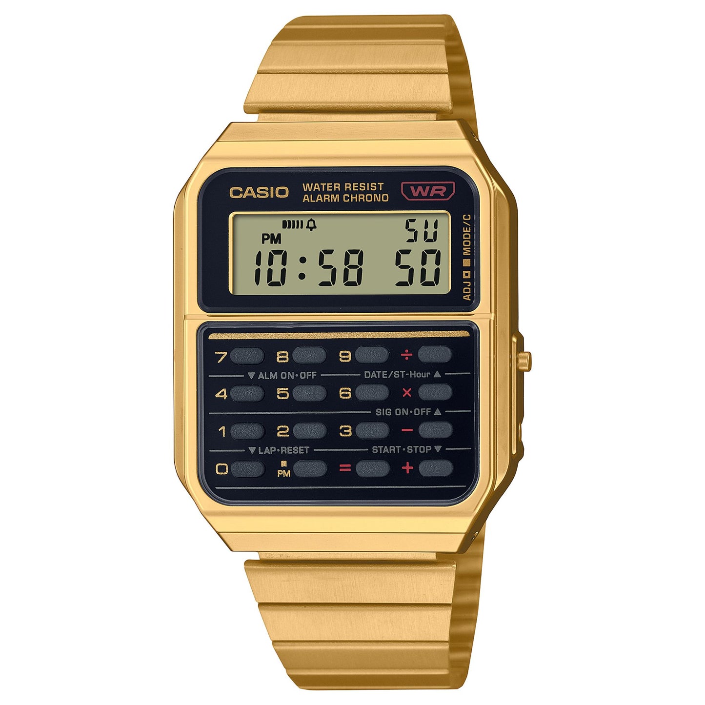 Casio Vintage CA500WEG-1AVT Watch 34.4mm - Gold