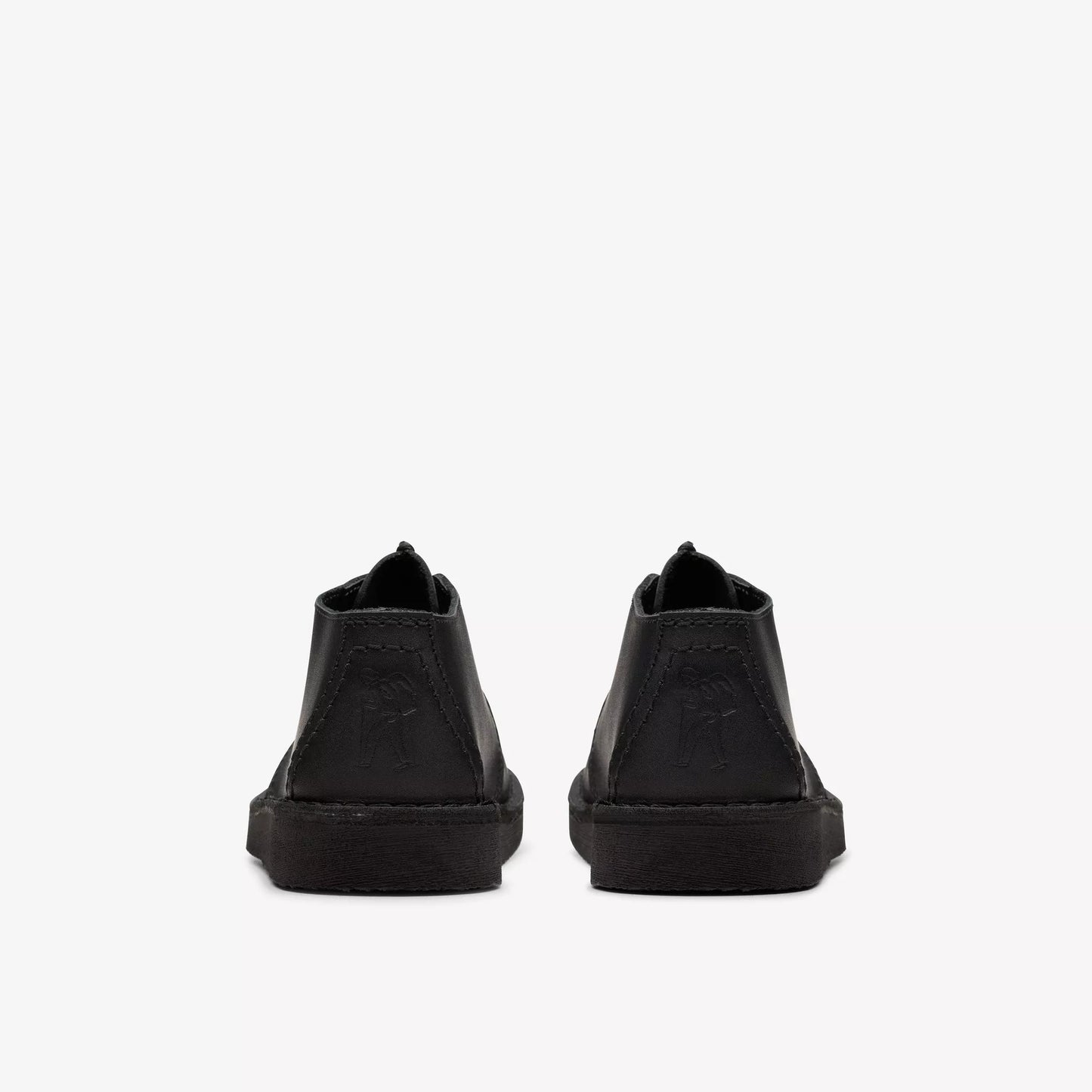 Grade School Clarks Desert Trek Older - Black Leather