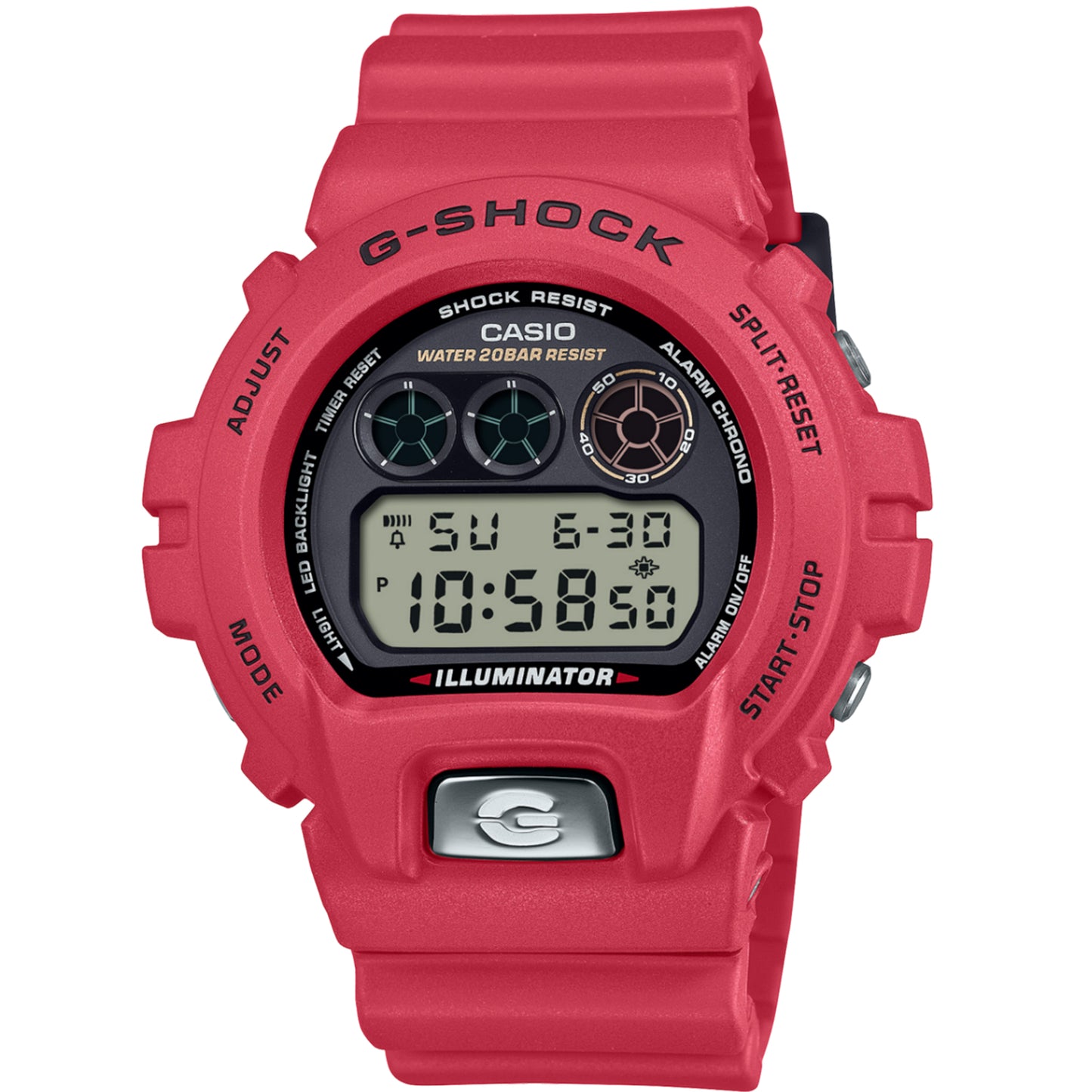 Casio Digital DW-6900TR-4 Watch 45.4mm - Red