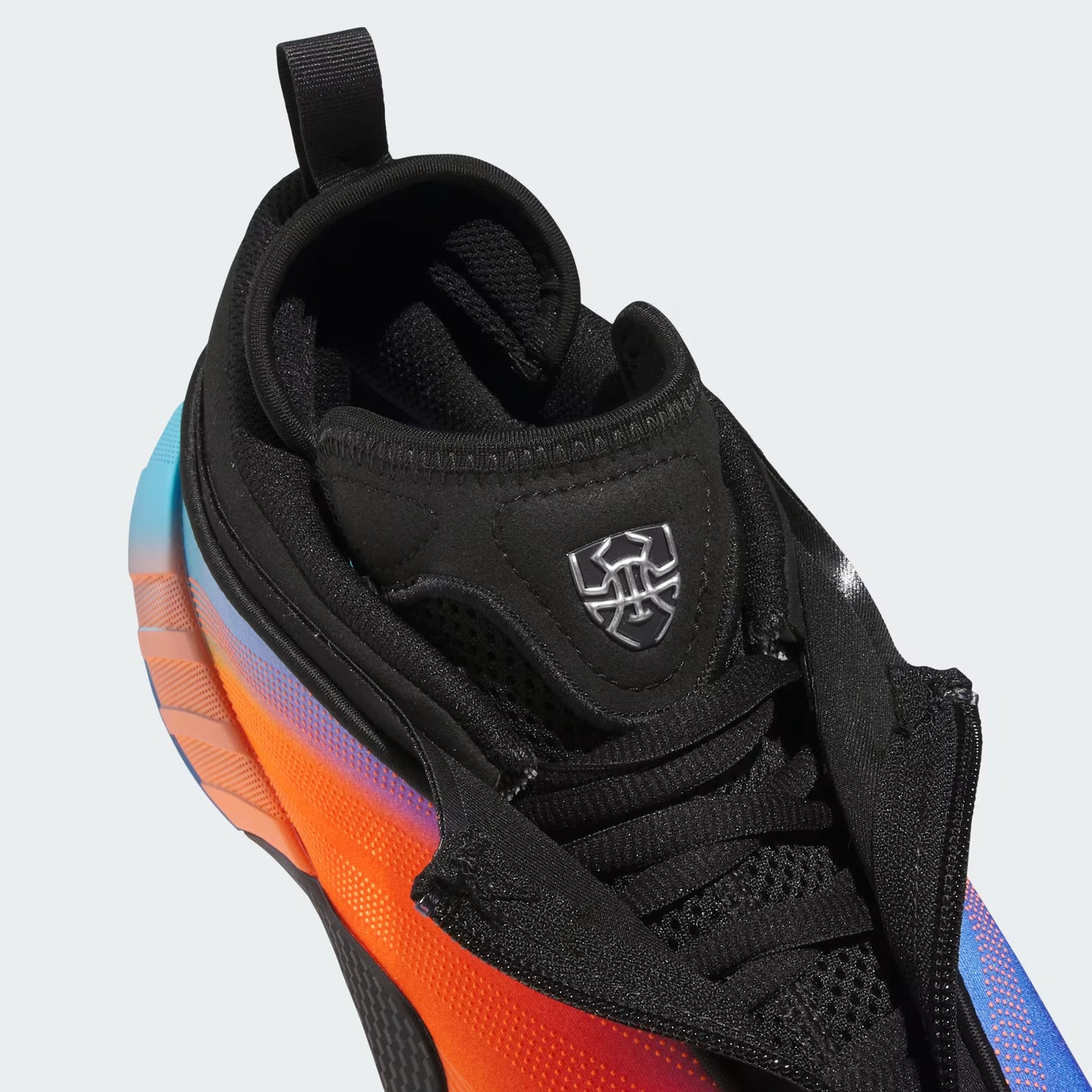 Men's Adidas D.O.N. Issue 7 - Core Black / Lucid Orange / Silver Metallic