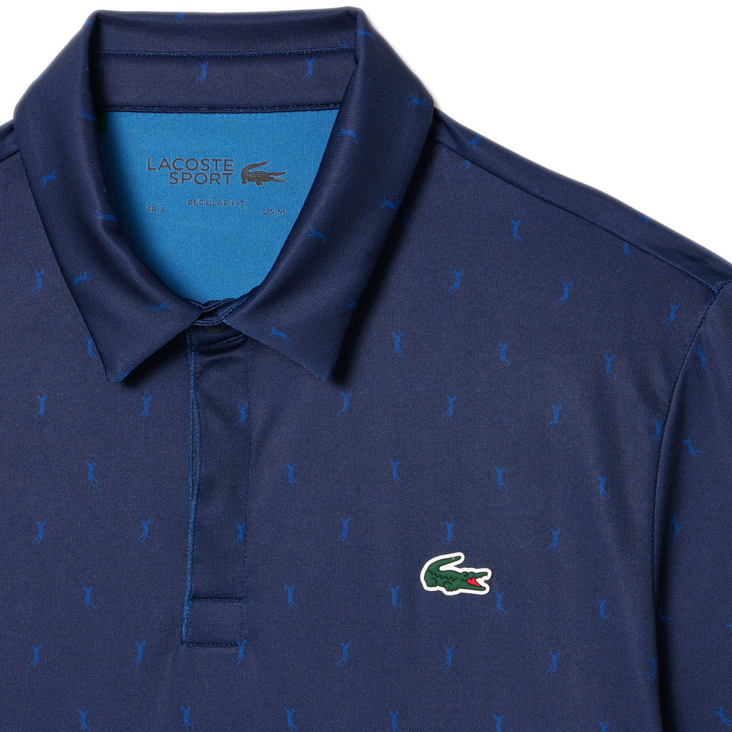 Men's Lacoste Regular Fit UV Protect Golf Polo Shirt - Navy/Blue