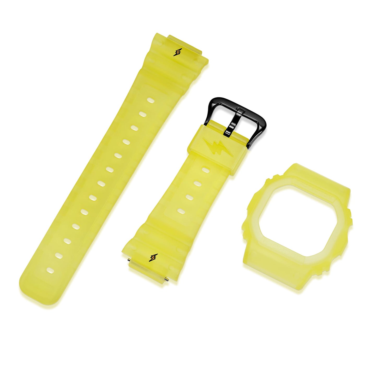 Casio G-Shock DWE5600JB-1A9 Watch 43.8mm - Yellow & Black Band