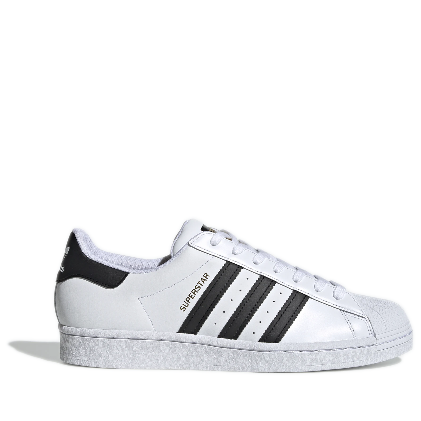 Grade School Adidas Superstar J Shoes - White/Black