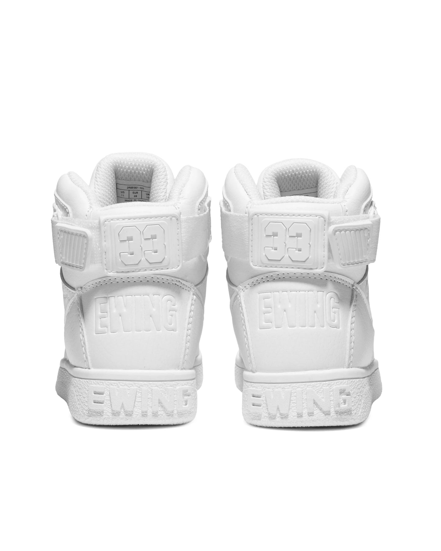 Pre School Ewing 33 Hi Rebound - White/White