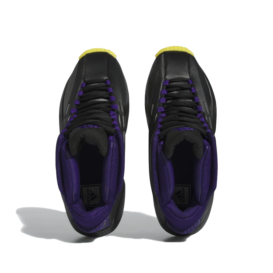 Men's Adidas Crazy 1 Shoes Core Black / Collegiate Purple / Bold Gold