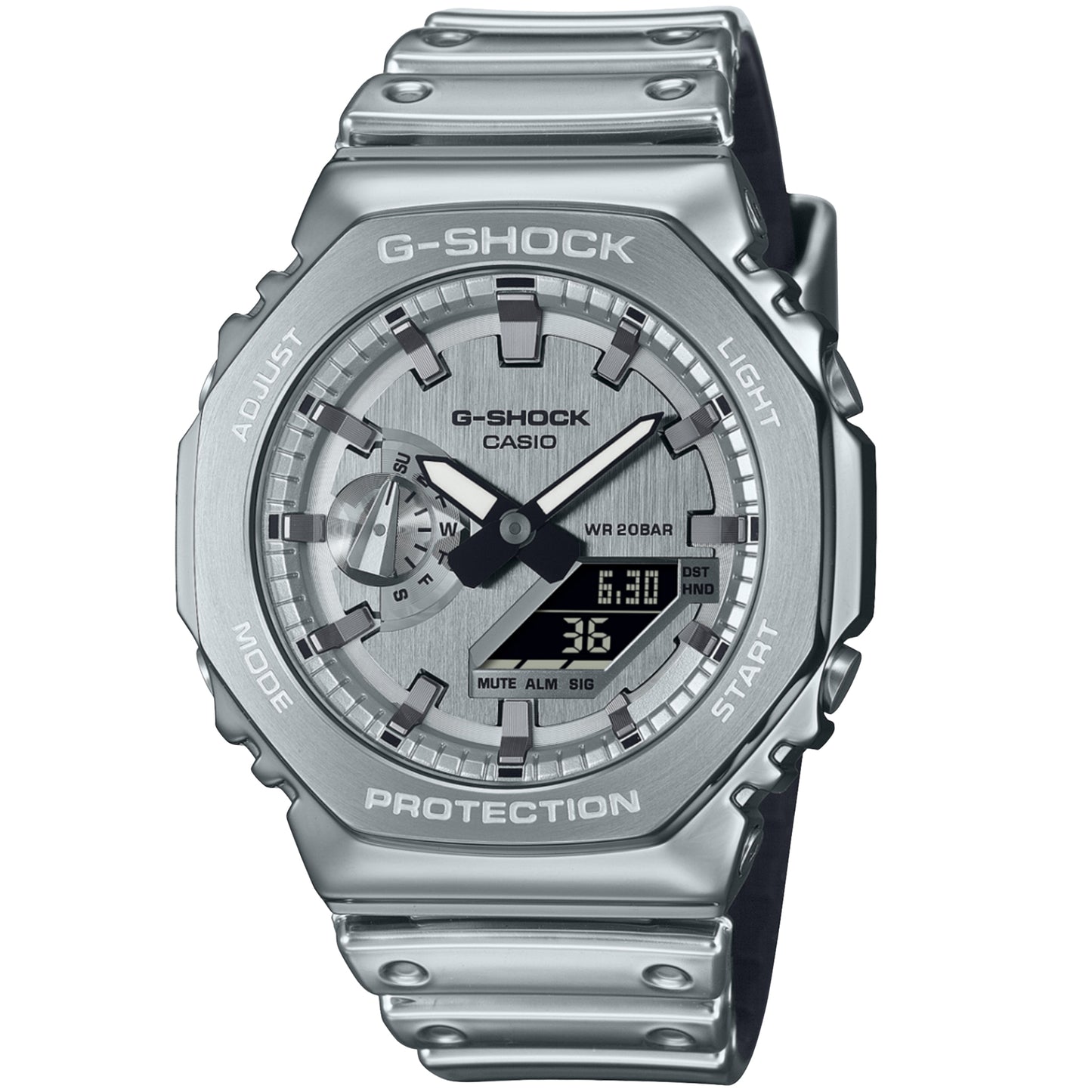 Casio G-Steel GM2100YM-8A Watch 44.4mm - Silver
