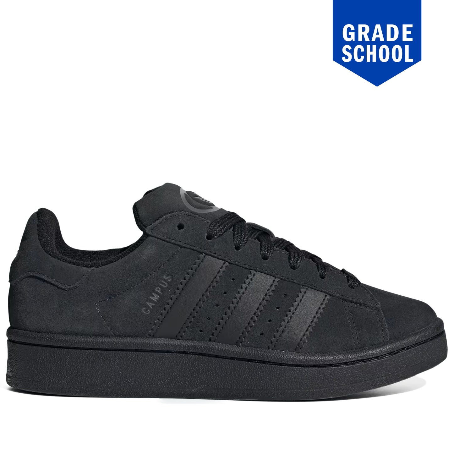 Grade School Adidas Campus 00s Shoes - Black/Black