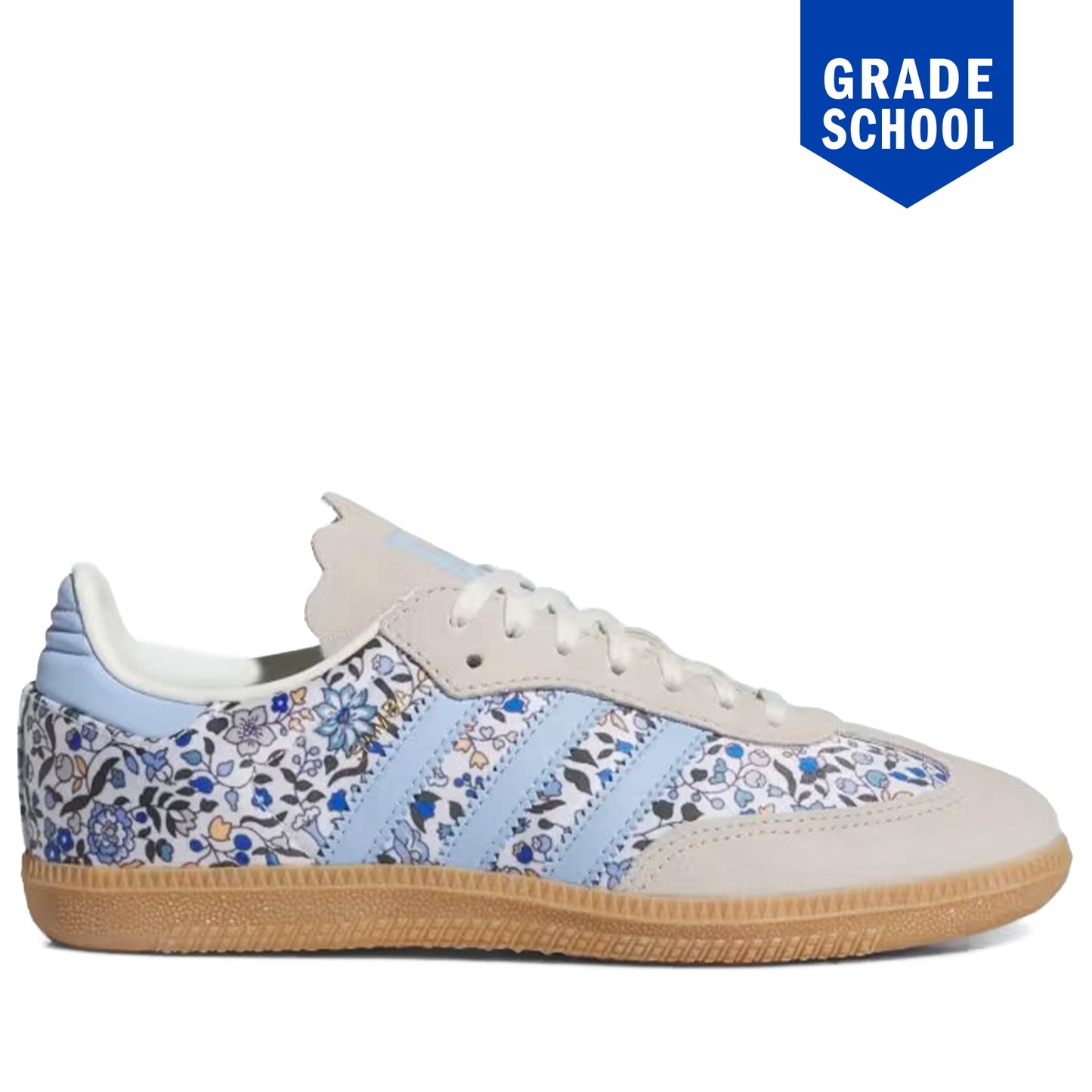 Adidas Sneakers floral Grade School Adidas Samba OG x Liberty London Shoes - Blue/Off White/Gum