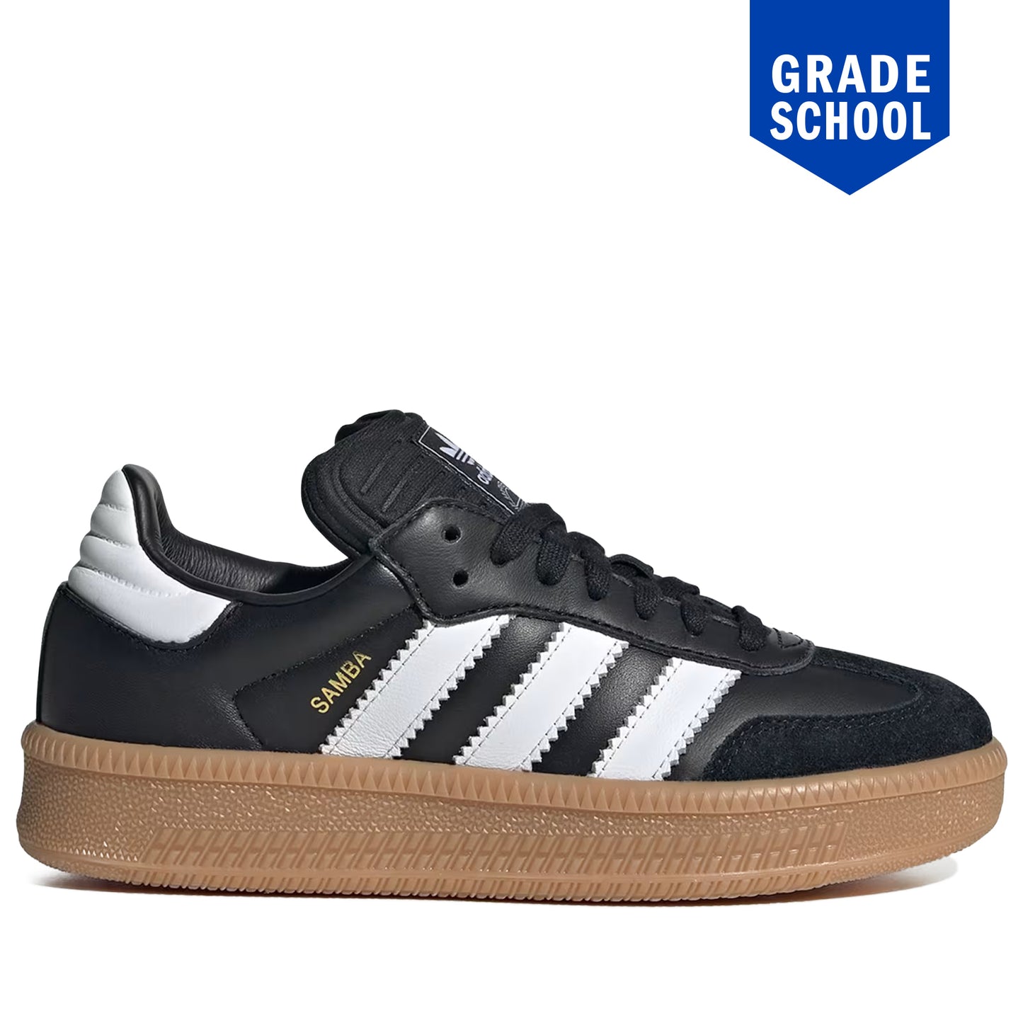 Grade School Adidas Samba XLG Shoes - Black/White