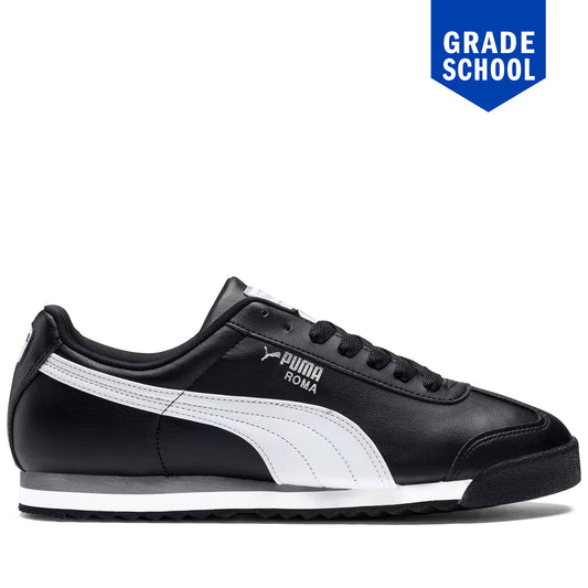 Grade School Puma Roma Basic - Black/White