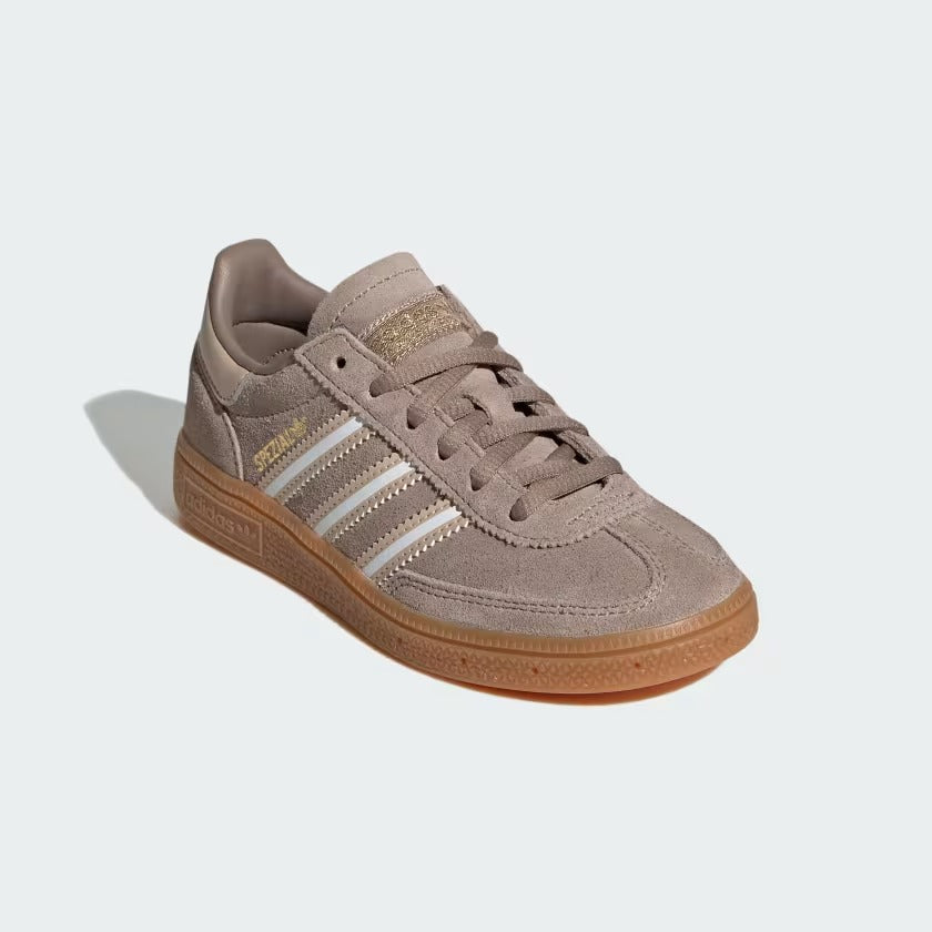 Grade School Adidas Handball Spezial Shoes - Chalky Brown/Cloud White/Magic Beige