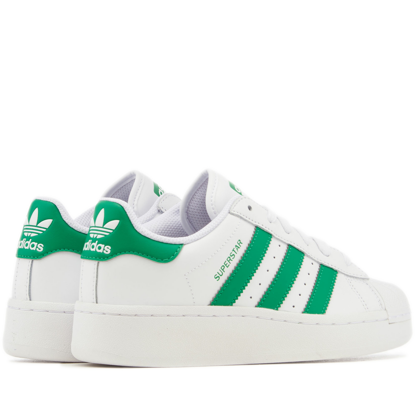 Men's Adidas Superstar XLG Shoes - White/ Green