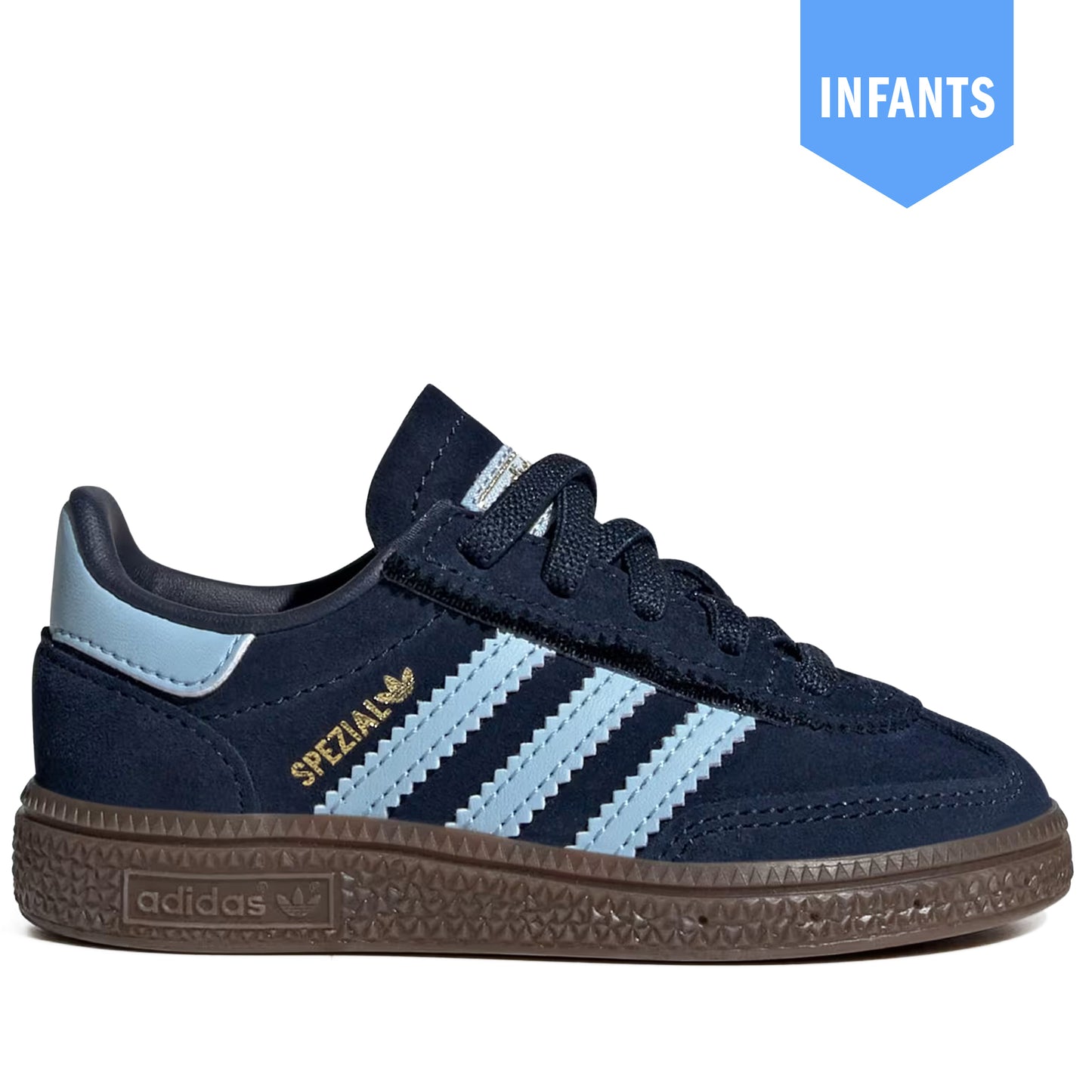 Infant's Adidas Handball Spezial Comfort Closure Shoes - Collegiate Navy/Clear Sky