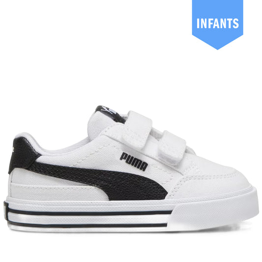 Infant's Puma Court Classic Vulcanized Formstrip - White/Black