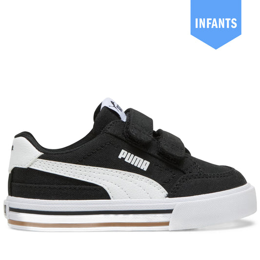 Infant's Puma Court Classic Vulcanized Formstrip - Black/White