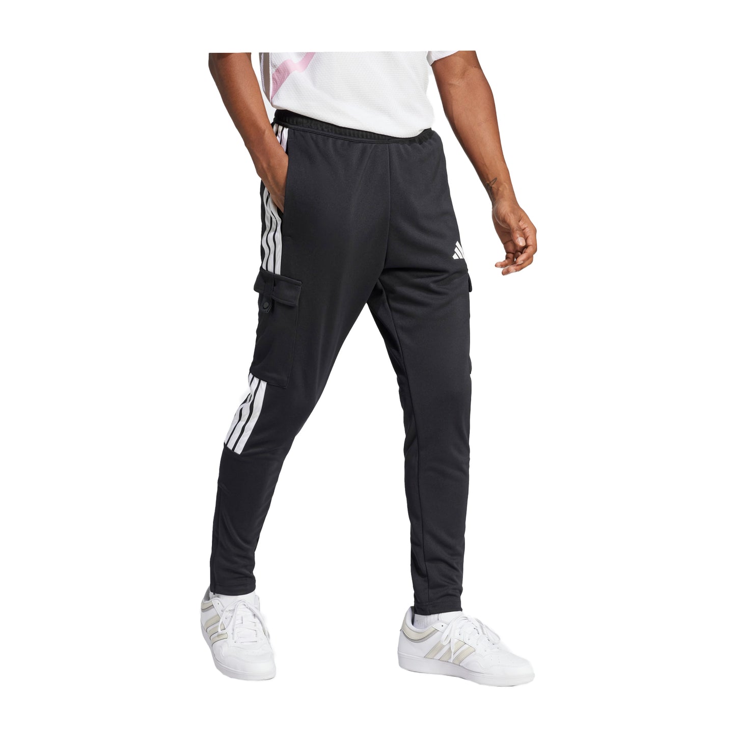 Men's Adidas Tiro Cargo Pants - Black White