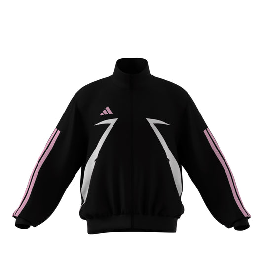 Men's Adidas Tiro Track Jacket - Black/White/Pink