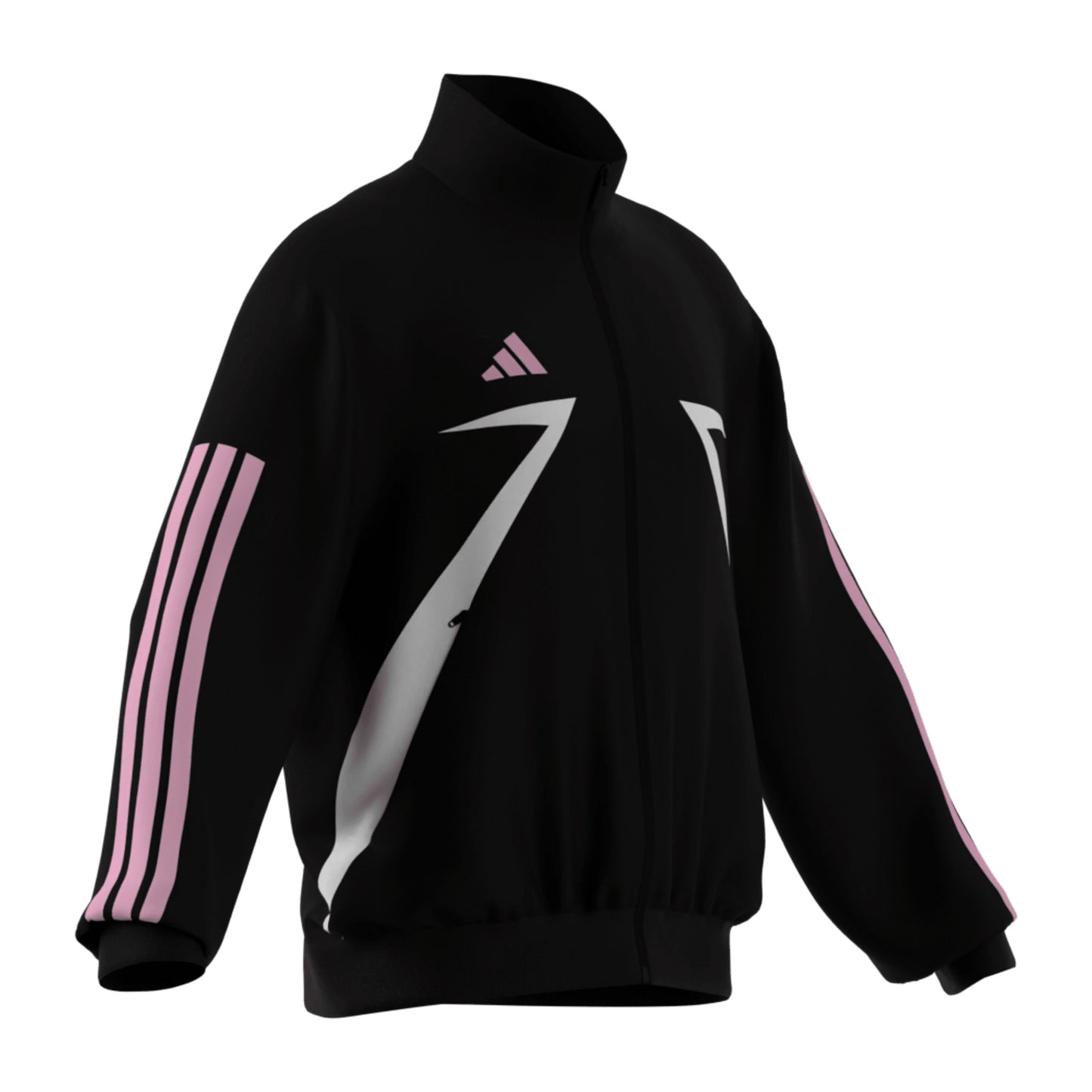 Men's Adidas Tiro Track Jacket - Black/White/Pink