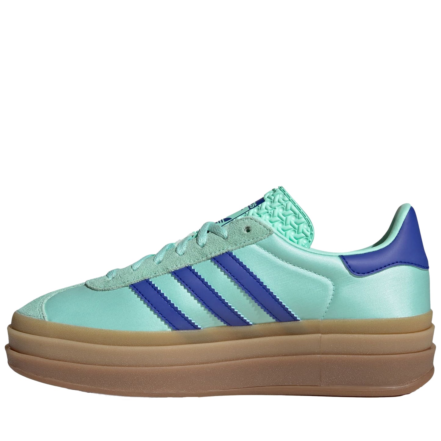 Women's Adidas Gazelle Bold Shoes - Clear Mint/Lucid Blue/Gold Metallic