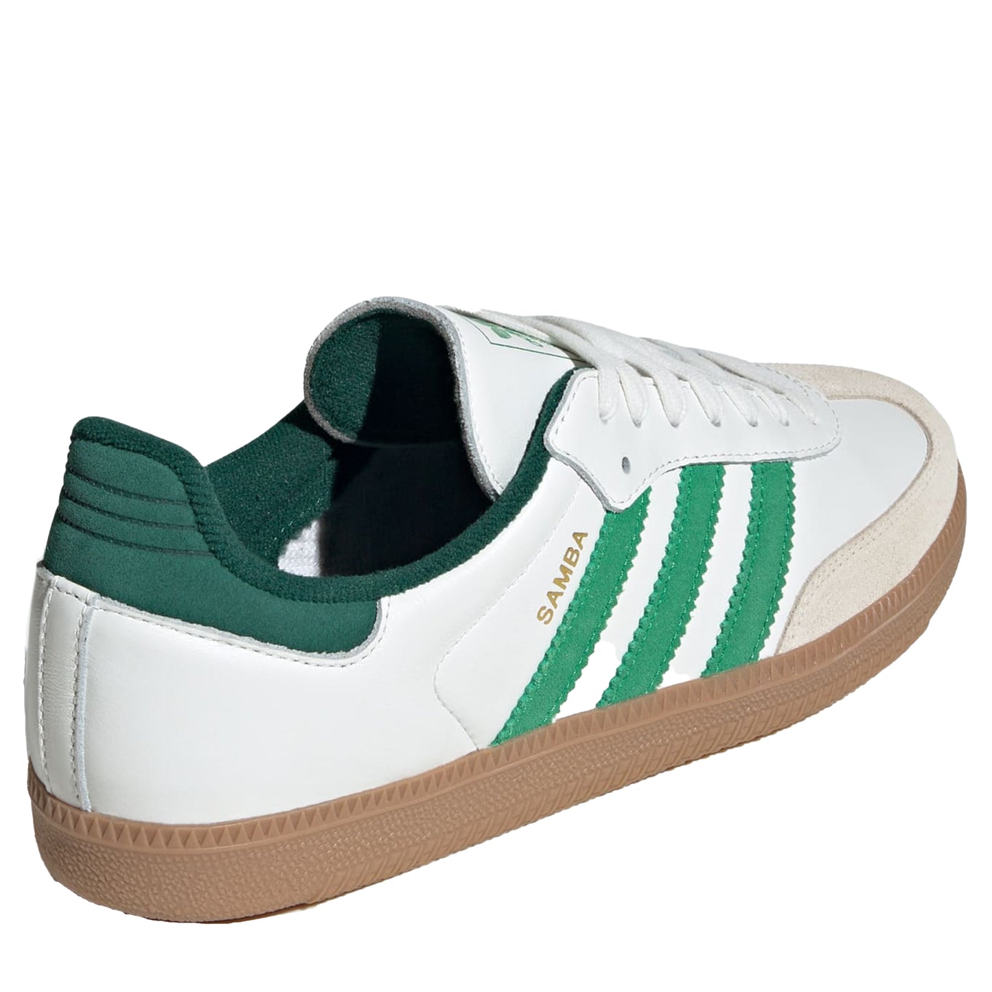 Men's Adidas Samba OG Shoes - White/Green