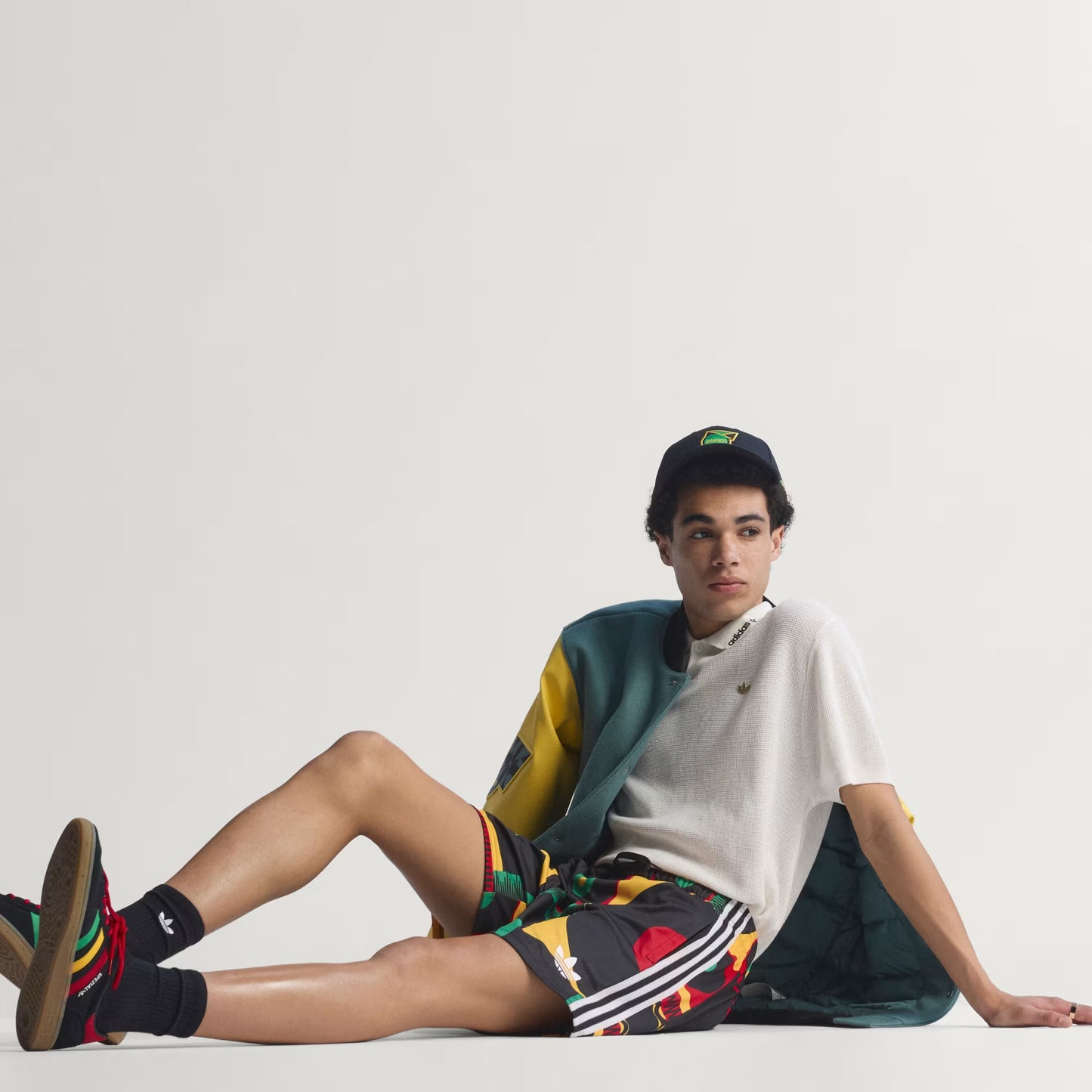 Men's Adidas Jamaica x Bob Marley Shorts - Black/Multicolor