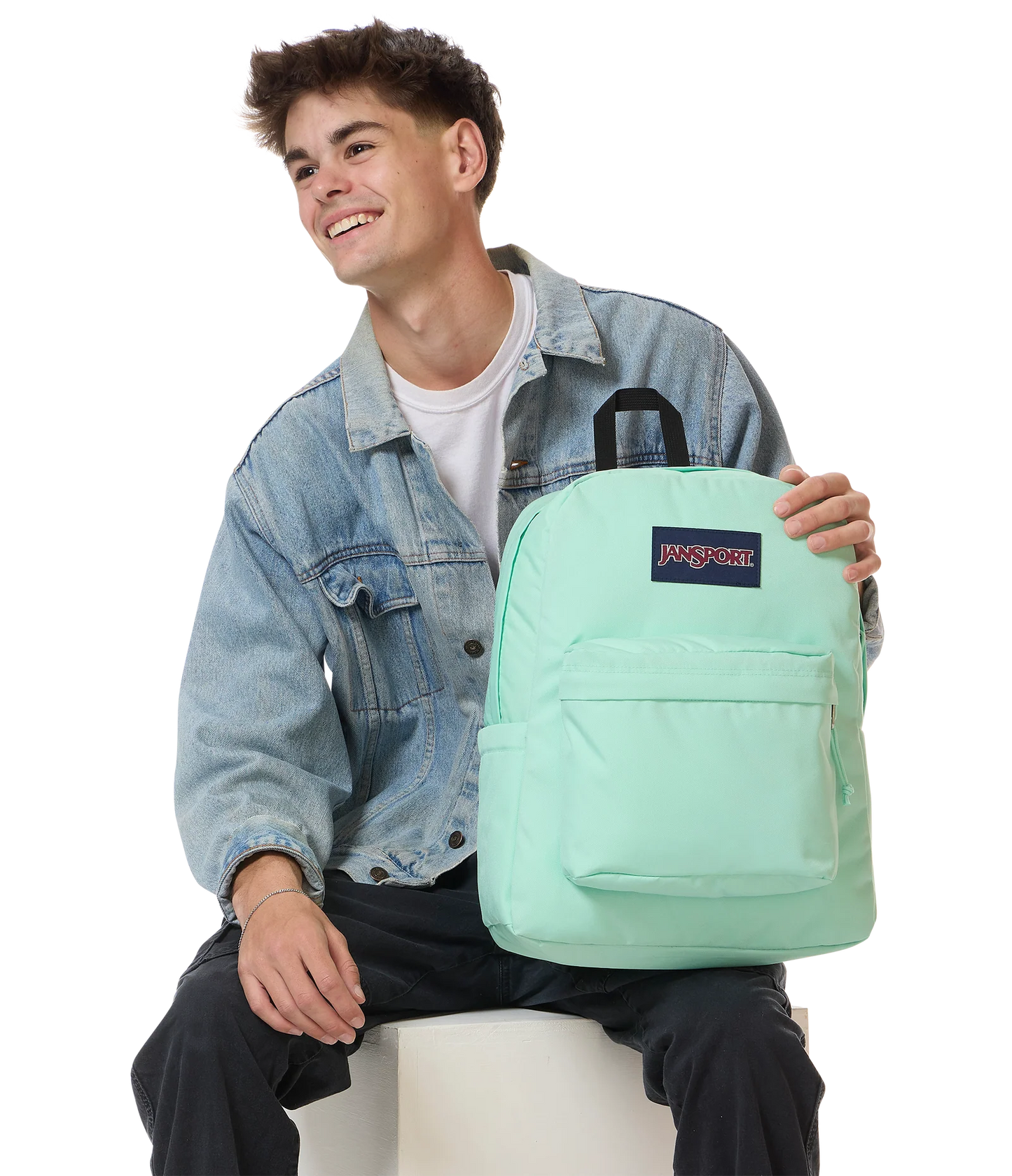 JanSport SuperBreak Plus Backpack - Magic Mint