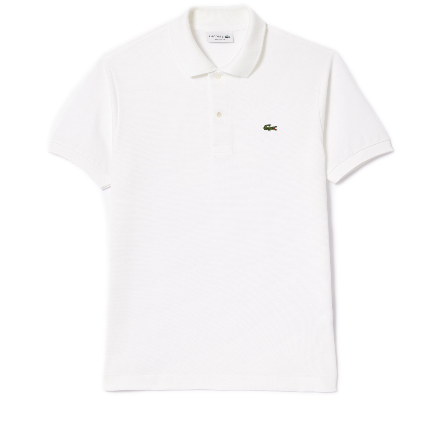 Men's Lacoste Classic Fit L.12.12 Pique Polo - White