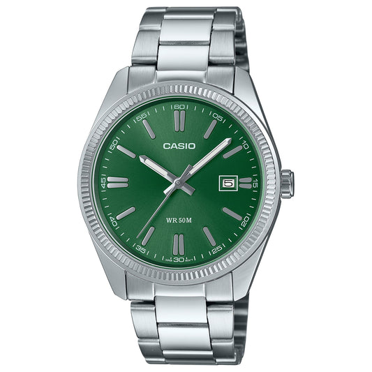 Casio Vintage MTP1302D-3AVT Watch 38.5mm - Green/Silver