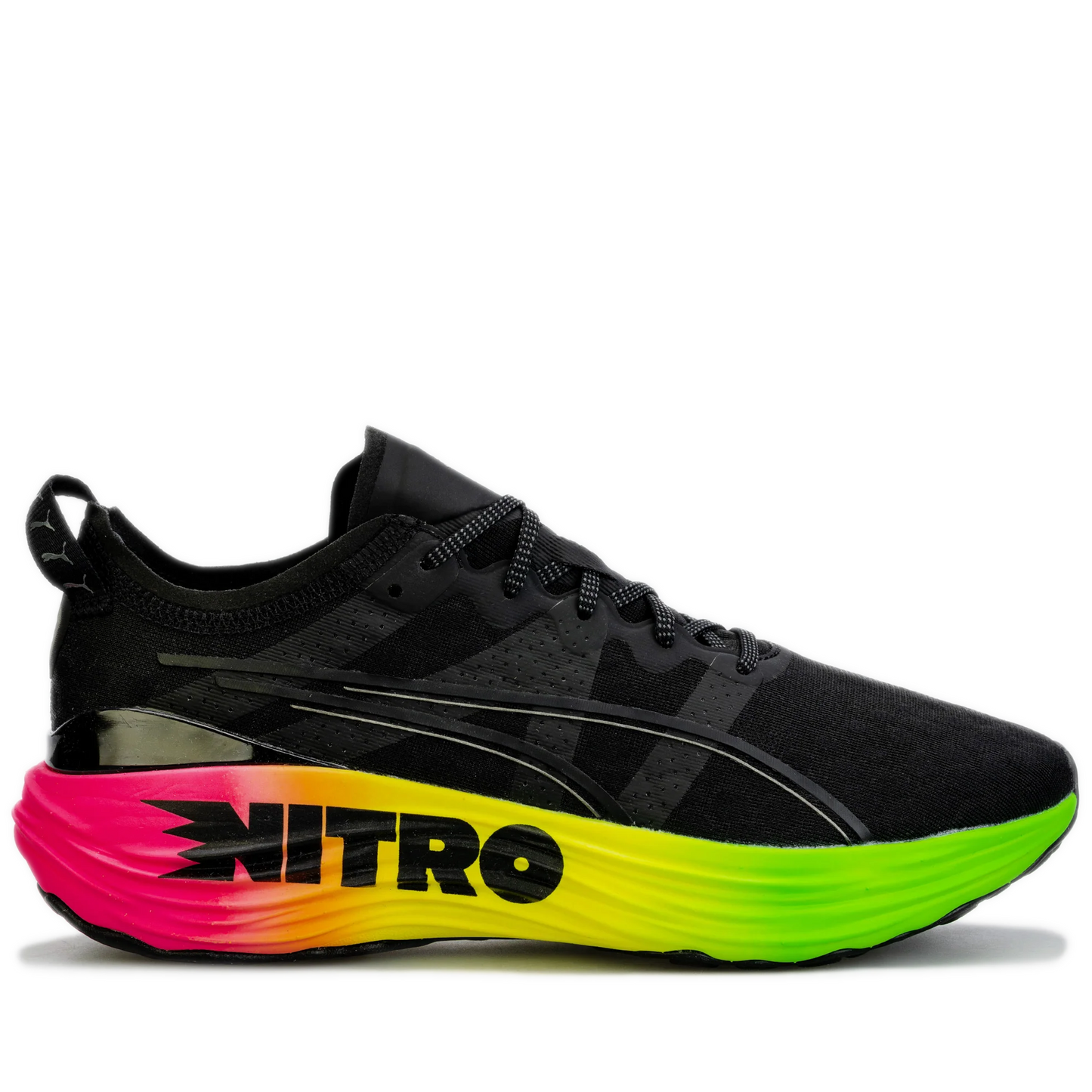 Men's Puma ForeverRUN NITRO Futrograde - Black/ Green Gecko