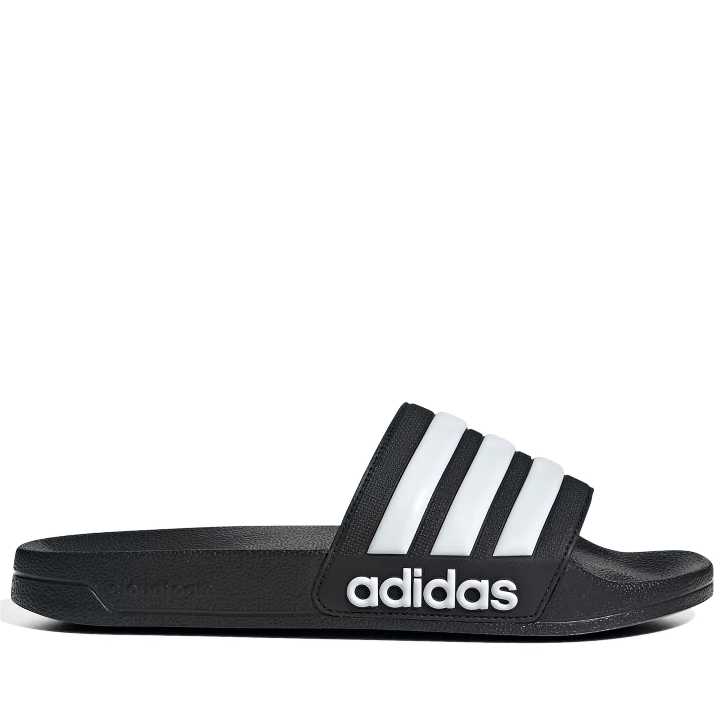 Men's Adidas Adilette Shower Slides - Black/White