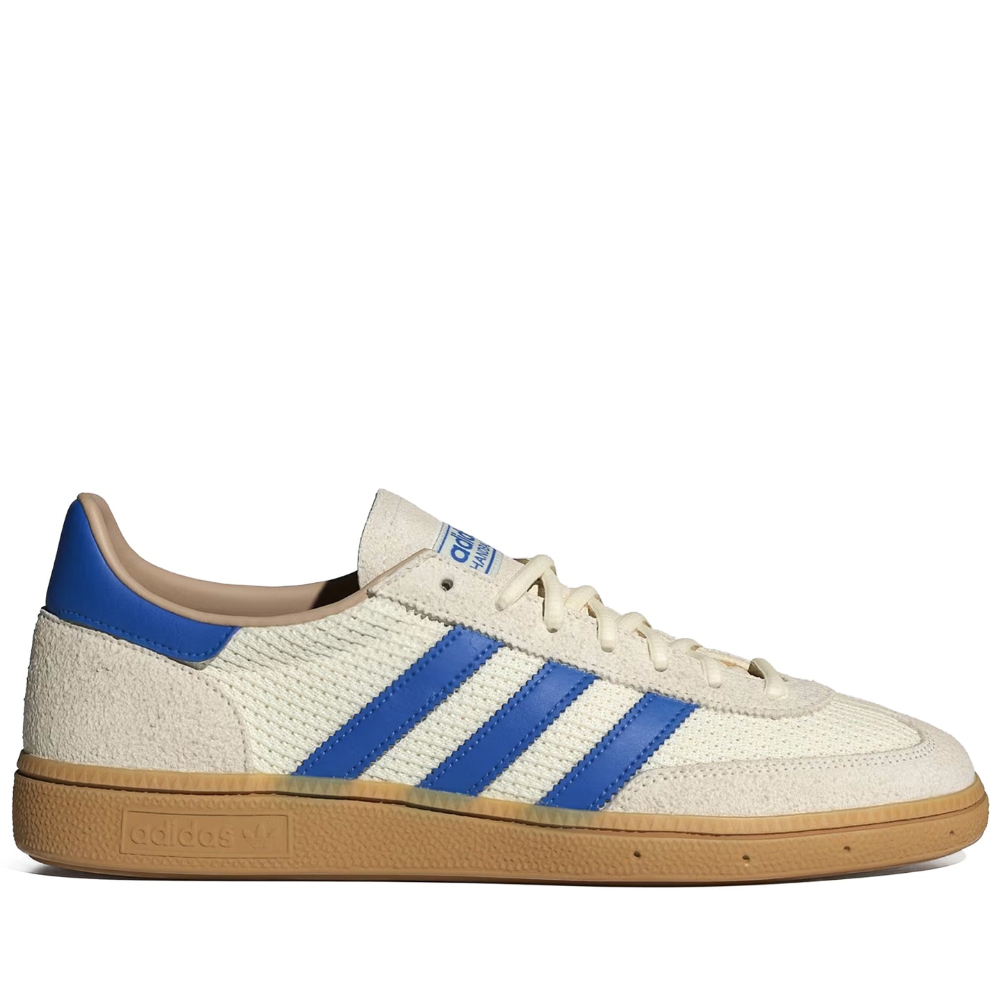 Men's Adidas Handball Spezial Shoes - Cream White/Blue/Warm Sandstone