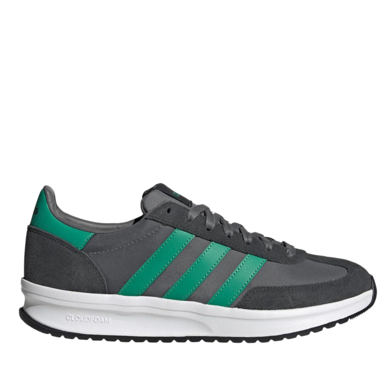 Men's Adidas Run 70s 2.0 Shoes - Grey Four/Semi Court Green/Carbon