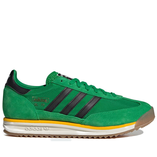 Men's Adidas SL 72 RS -  Green/Off White/Crew Yellow