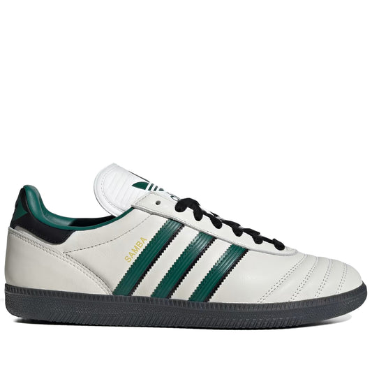Men's Adidas Samba JP Shoes - Core White/Collegiate Green/Carbon