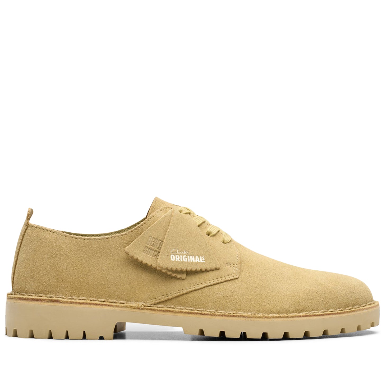 Men's Clarks Desert Rock Lo Derbys Suede - Maple