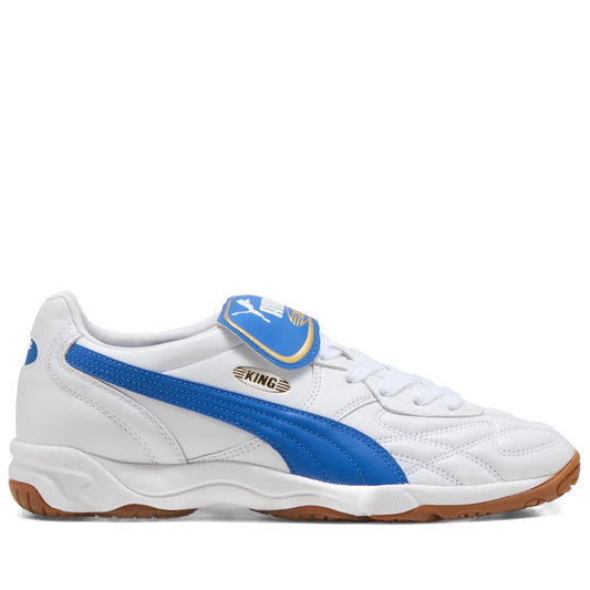 Men's Puma King Indoor Sneakers - White/Mountain Blue