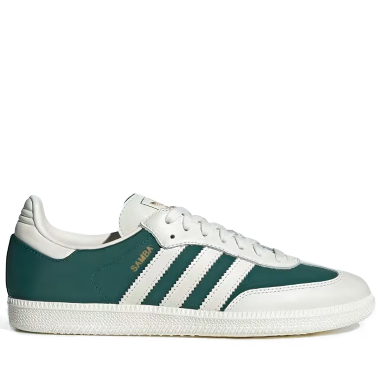 Men's Adidas Samba OG - Off White/Collegiate Green