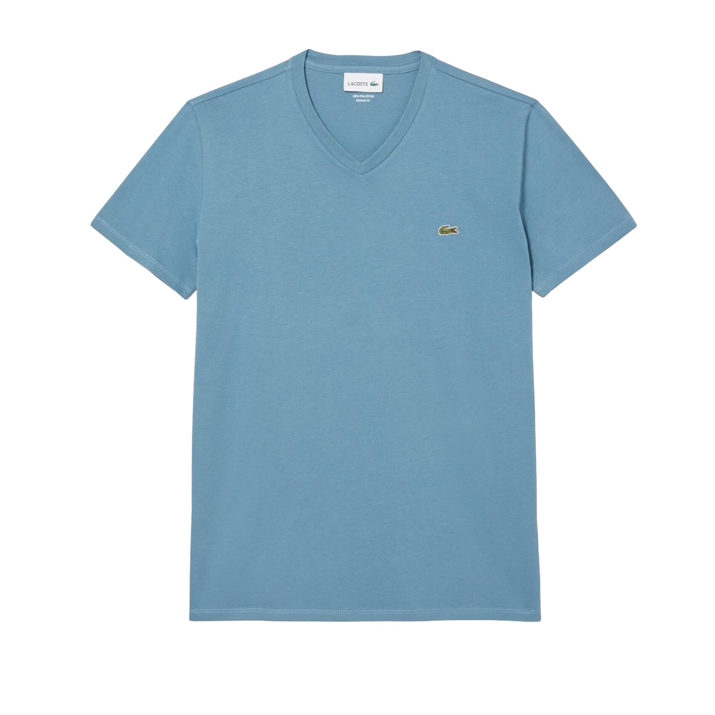 Men's lacoste Lightweight Pima Cotton V-Neck T-Shirt - Blue