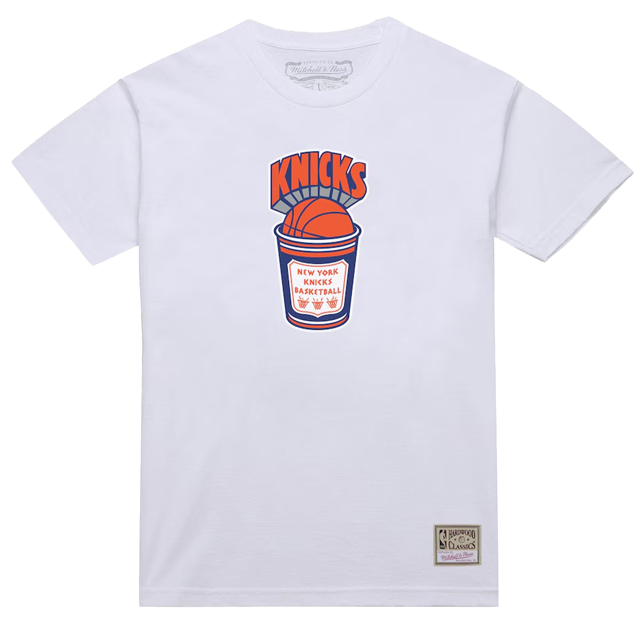 Mitchell & Ness New York Knicks Classic Coffee T-Shirt - White