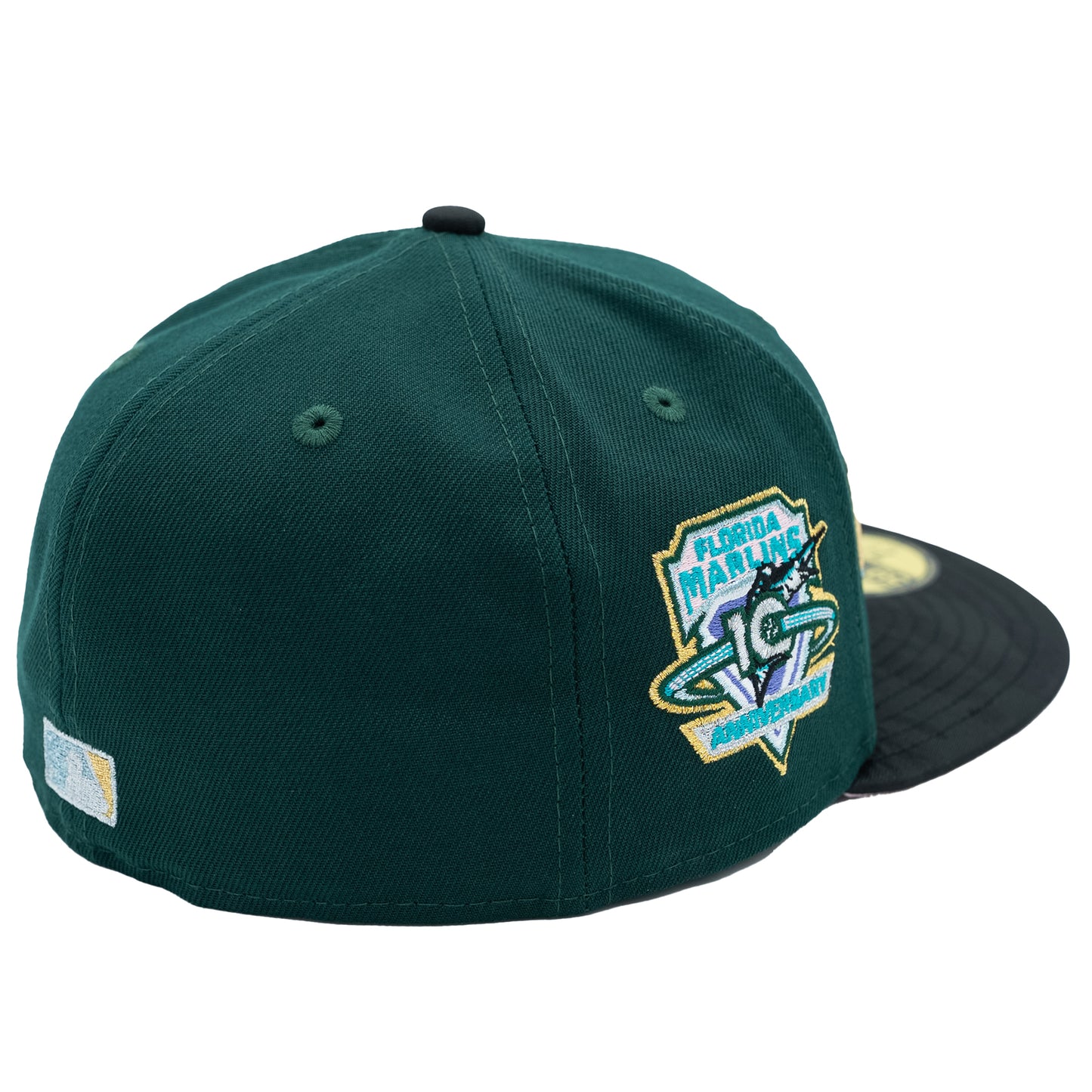 New Era Florida Marlins 59Fifty Fitted Hat - Dark Green