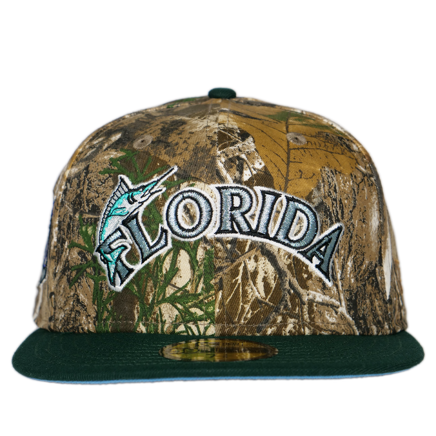 New Era Florida Marlins 59FIFTY Fitted Hat - Camo/ Green