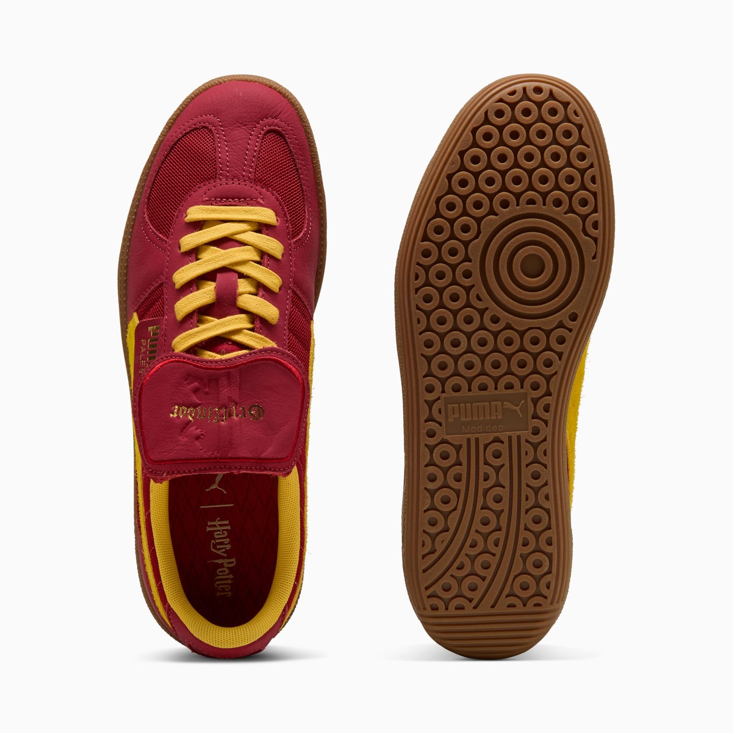 Men's Puma X Harry Potter Palermo - Dark Crimson/Yellow Sizzle