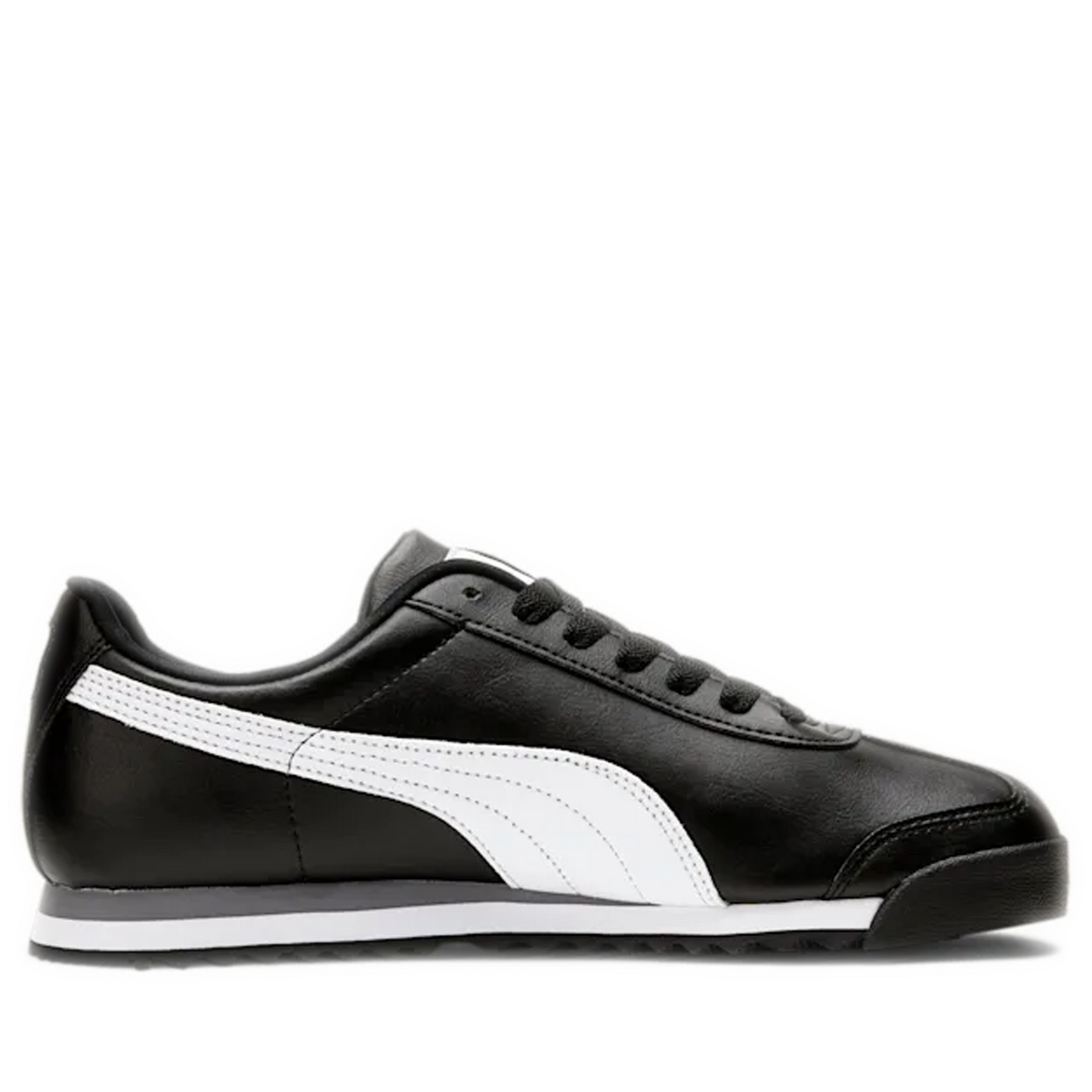 Men's Puma Roma Basic Shoes - Black/ White