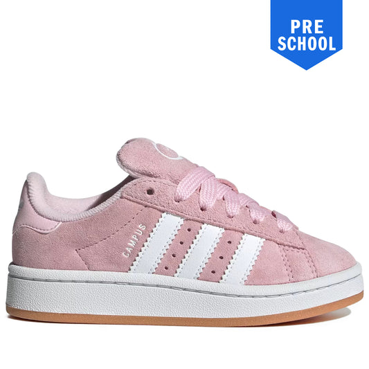 Pre School Adidas Campus 00s Elastic Lace Shoes - Clear Pink/Cloud White/Gum